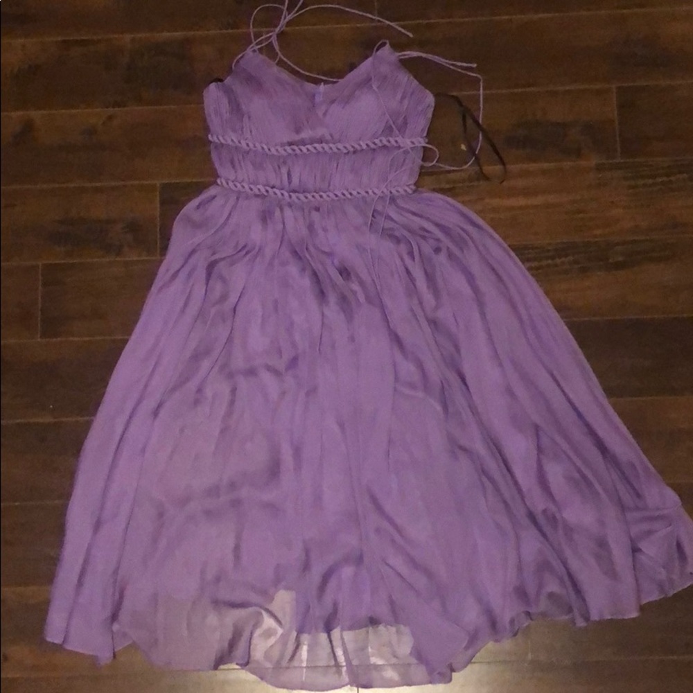 Beautiful flowy chiffon purple cocktail dress